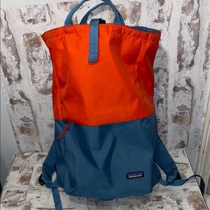 Patagonia Orange and Blue Backpack